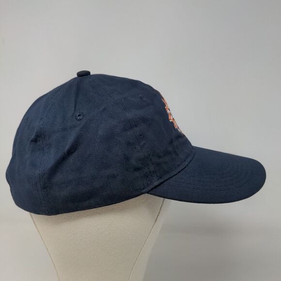 Port & Company Men's Slideback Hat Blue Embroidered Logo 100% Cotton - Picture 4 of 8